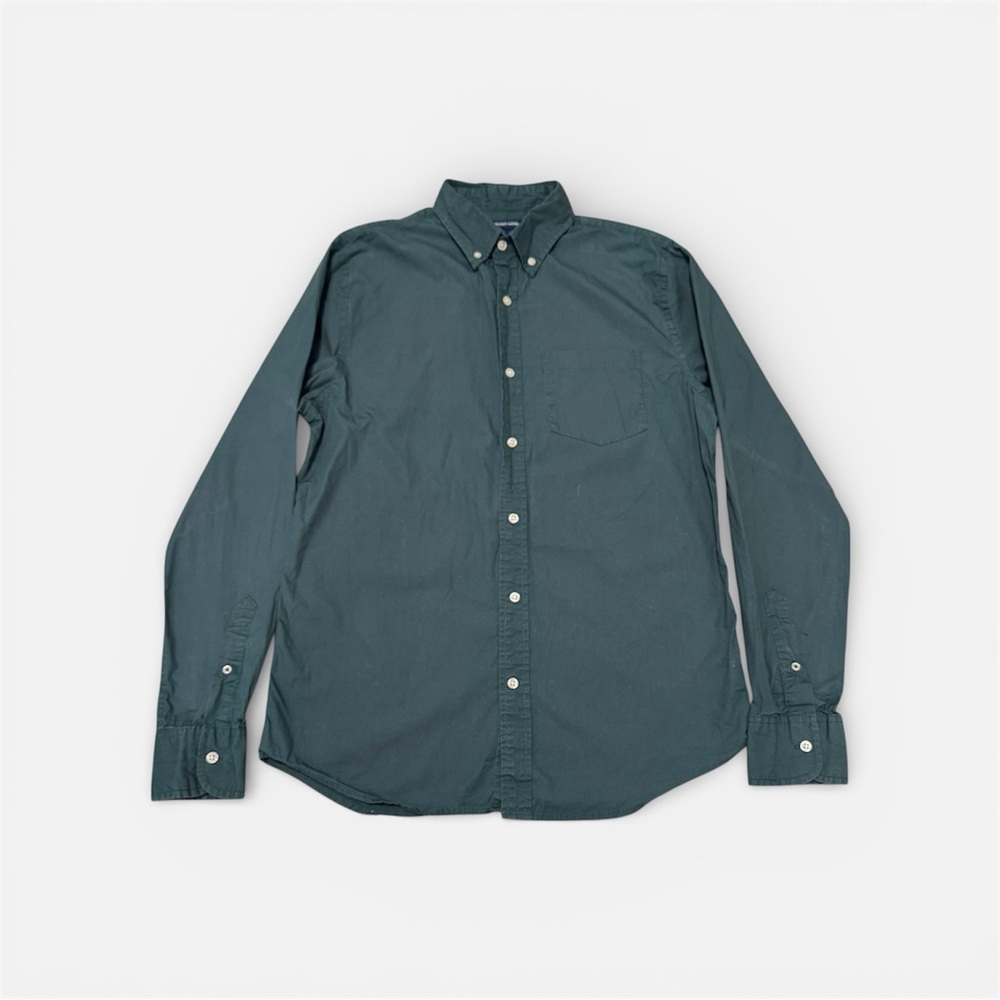 Deep Teal Green Button Down Shirt